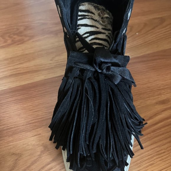 Zadig & Voltare suede sneakers with fringe - Picture 4 of 6